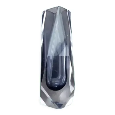 vase à facettes diamant - murano