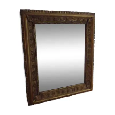 Miroir ancien doré 68x56cm