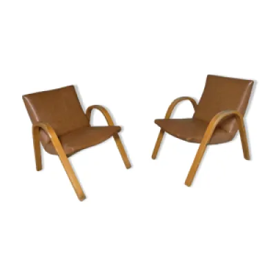 Paire de fauteuils 1950 - bow wood