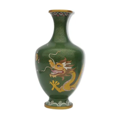 Vase cloisonné à décor - dragon