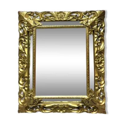 Miroir en bois doré - iii