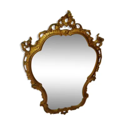 Miroir baroque doré - format