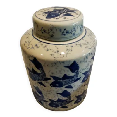 Vase chinois avec couvercle - rond