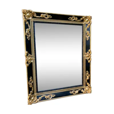 Miroir ancien doré à - feuille