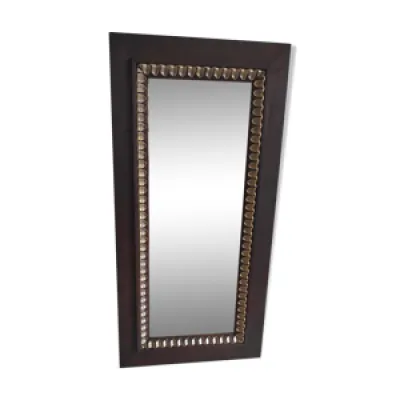 Miroir en bois marron