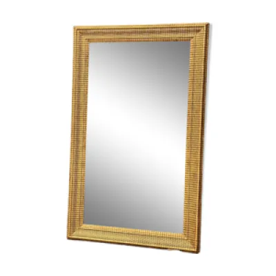 miroir en bois stuqué