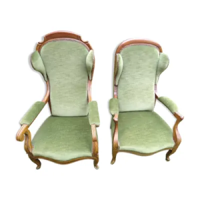 deux fauteuils Louis