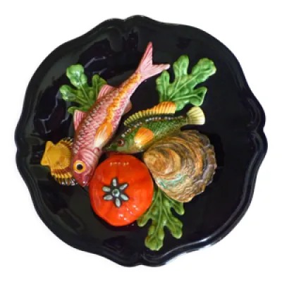 Assiette décorative - poissons