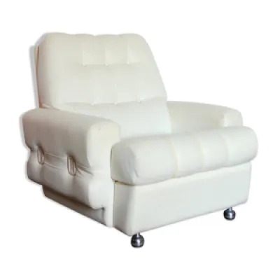 fauteuil seventies en - blanc