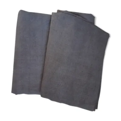 Tissu de chanvre teint - gris