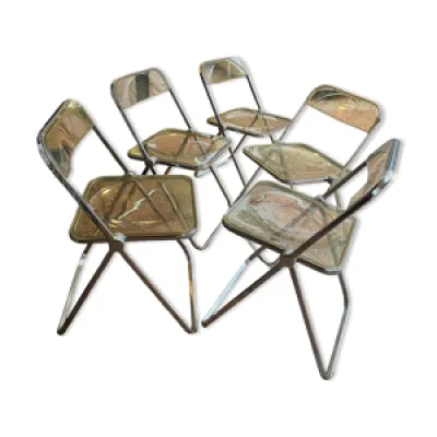 5 chaises de Giancarlo - piretti