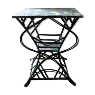 Table d'appoint en bambou - rotin