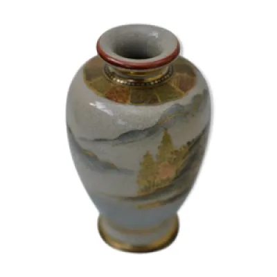 vase japonais satsuma - porcelaine
