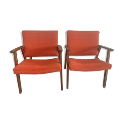 fauteuils années 60 - bois