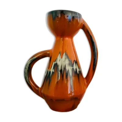 Vase orange 2 anses Vallauris