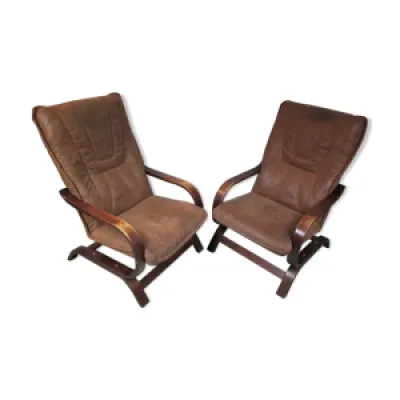 paire de fauteuils années - 1970