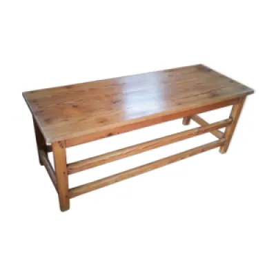 Table basse rectangulaire - sapin ancienne