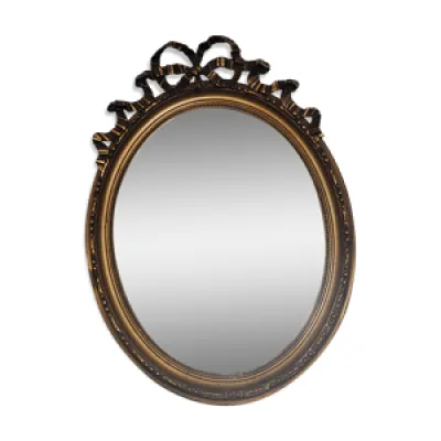 Miroir ovale Louis XVI - noeud