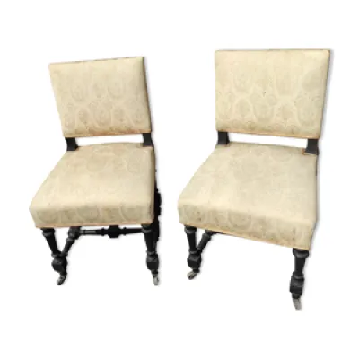 chaises Napoleon III - bois paire