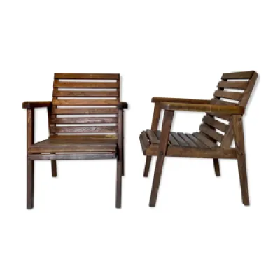paire de fauteuils à - 1950