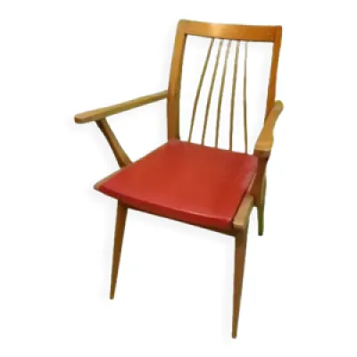 fauteuil en bois art - deco