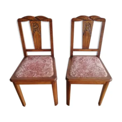 lot de 2 chaises années - 50
