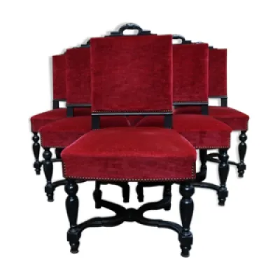 6 chaises d'époque Napoléon - iii