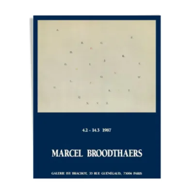 Affiche Marcel Broodthaers - 1987