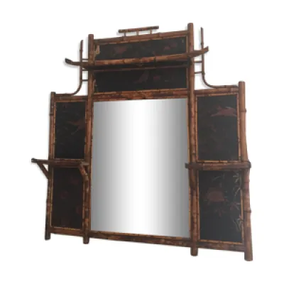miroir en bambou - 101x94cm
