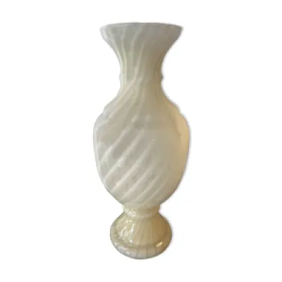 vase à godrons en verre - murano