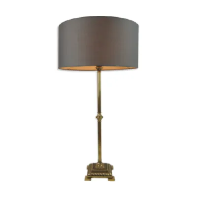 lampe de table avec colonne - bronze