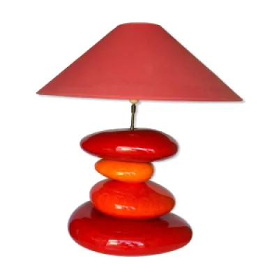 Lampe 4 galets francois - chatain