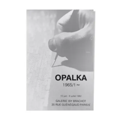 Affiche Roman Opalka - 1982