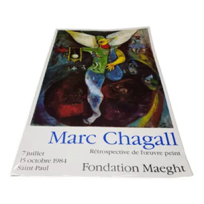Affiche expo Marc Chagall - 1984