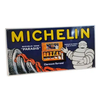 Plaque publicitaire Michelin