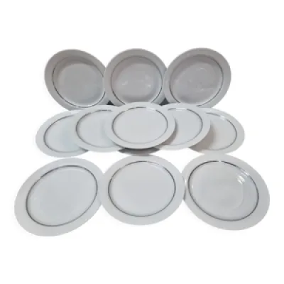 12 assiettes porcelaine - thomas