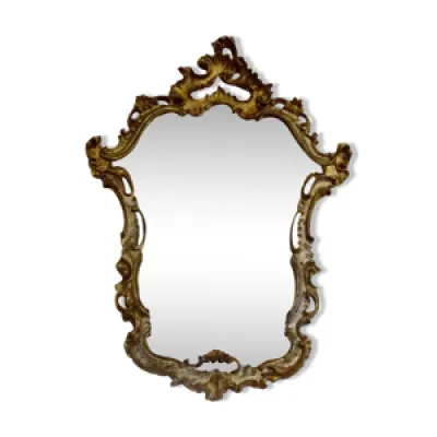 miroir en bois sculpté - 65x90cm