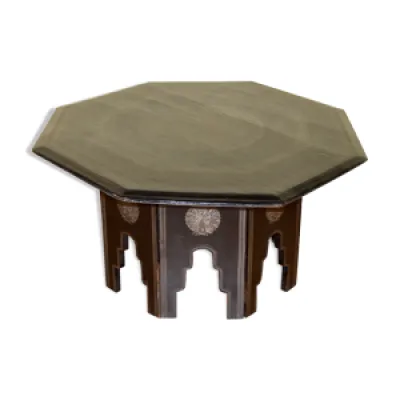 table basse marocaine - noir bois