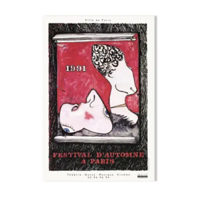 Affiche Jasper Johns festival d'automne