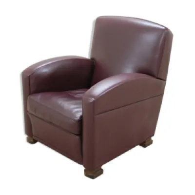 fauteuil Tabarin en cuir - poltrona