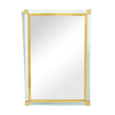 Miroir italien laiton - verre murano