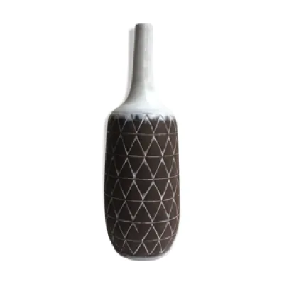Céramique vase soliflore - midcentury