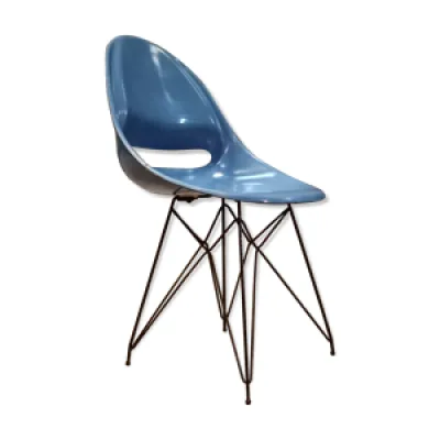 Chaise bleue Miroslav - vertex 1959