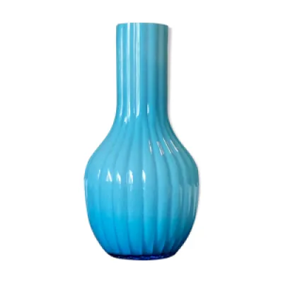 Vase cylindrique turquoise