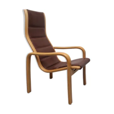 fauteuil d'Yngve Ekstrom - cuir 1980