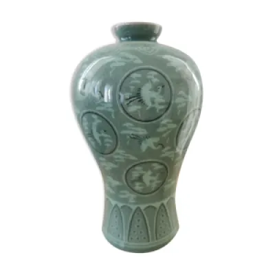 Vase coreen céladon - milieu xxe