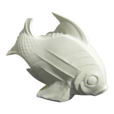 Sculpture zoomorphe d'un - poisson