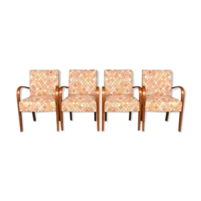 Série de 4 fauteuils - tissus