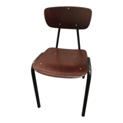 chaise Pagholz métal - bois noir