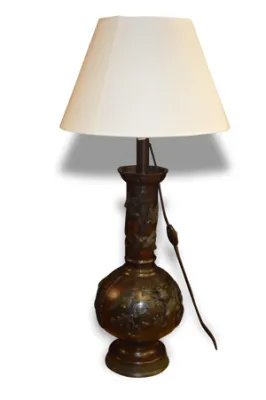 lampe asiatique en bronze